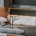 Modern Living and Dining Room Interior Design With Sofa Dining Table Chairs Large Windows And Plants