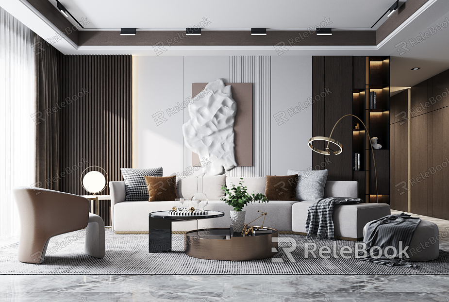 modern living room model