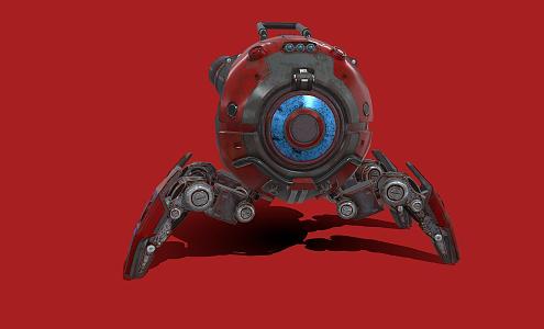 Attack robots. 3d model