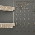 Commercial Equipment For L1 South L2 East Area With Letters Numbers Symbols