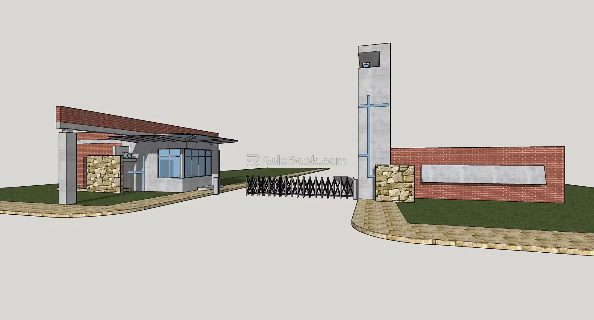 Modern Gate 3d model