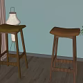 Bar Chair Combination 3d model