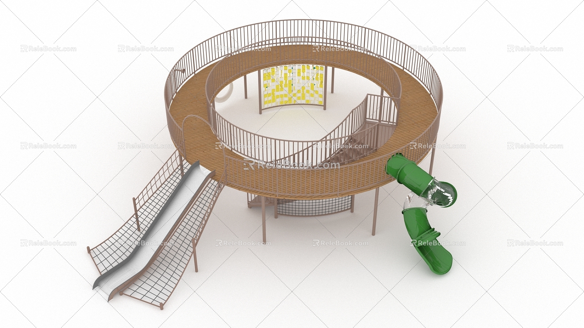 Combination slide 3d model