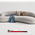 Modern Multiplayer Sofa 3d model