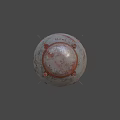 Rusted Metal Military Bomb Weapon With Vintage Design And Fins