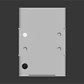 White Rectangular Technical Equipment With Functional Components And Smooth Surface