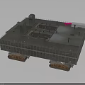 Large Tracked Military Vehicle With Heavy Duty Roof Equipment Platform And Structures