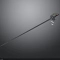 Polished Silver Sword With Sharp Blade And Ornate Hilt Design