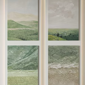Modern Landscape Painting Hanging Painting Decorative Painting 3d model