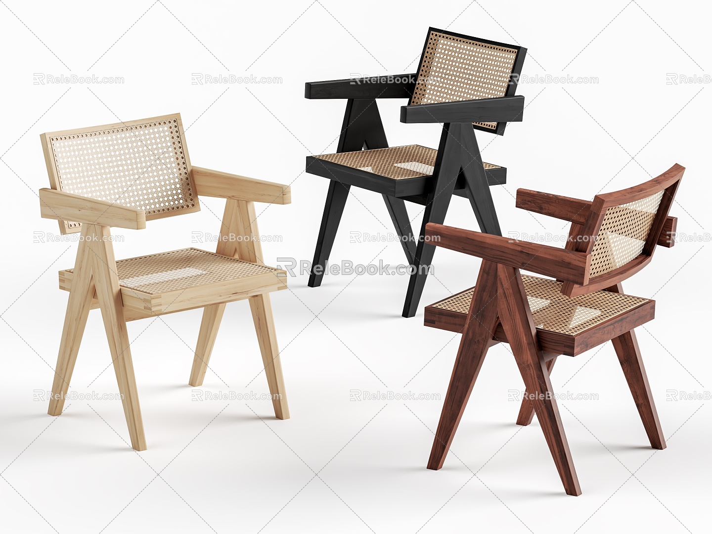 Cassina Rattan Dining Chair model