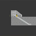 Lakmono Subway Station Platform With Subway Train Tracks Green Indicators And Yellow Barriers