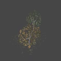 Magical Unicorn Game and Movie Character in Grassland with Glowing Lights and Trees