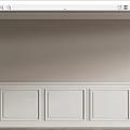 White Painted Wooden Wainscoting Panel Design With Simple Lines For Modern Interior Walls