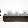 Modern reception desk reception desk reception desk 3d model