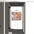 Minimalist Entryway Design With Colorful Wall Painting Wooden Bench And Natural Light