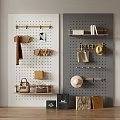 Modern Cave Board Storage Rack 3d model