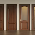 Various Wooden Doors With Different Panel And Glass Designs For Home Interior