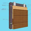 Hardware Tools For Wall Structure Installation With Fasteners And Wooden Panels 3d model