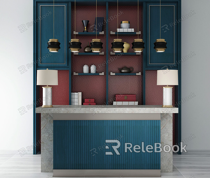 Modern Reception Desk Front Desk model