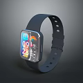 Smart Wristband Blue Strap Digital Display Fitness Tracker with Step Counter and Heart Rate Monitor