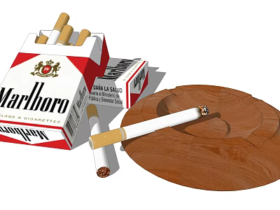 Modern ashtray cigarette 3d model