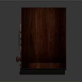 Vintage Wooden Radio Speaker with Round Dial and Classic Retro Design
