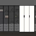 Modern Wine Cabinet Multi-function Wine Cabinet 3d model