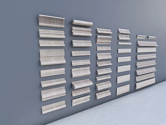Modern Gypsum Line Indoor Ground Line Skirting Line Decorative Line Corner Line Ceiling Line Interior Decoration Line Corner Line 3d model