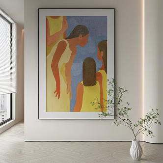 modern decorative painting 3d model
