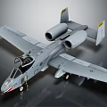 Gray Fighter Jet Model With Twin Engines Open Cockpit Shark Mouth Nose And Wing Markings