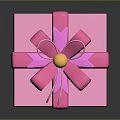 Pink Decorative Gift Box With Pink Ribbon And Bow For Celebrations
