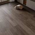 Dark Wooden Flooring With Natural Grain In Modern Interior Space