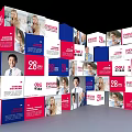 Photo Check-in Spot With Red Blue White Boards 28 Deli FUNPLUS Logos And People