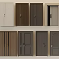 Various Security Doors With Different Designs Colors And Modern Materials