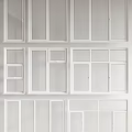 White Windows in Various Styles with Modern Design and Clean Lines 3d model