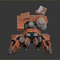 Mech tank mech insect mech spider crab machine crab mechanical crab mech crab 3d model
