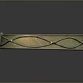 Golden Woven Bracelet With Arrow Accent And Metallic Finish Fashion Accessory