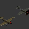Vintage Airplane Showcasing Gray Green Fuselage Red Nose Shark Mouth Paint Star Emblem On Wings