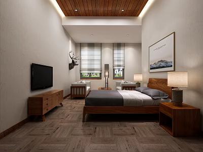 Nordic Rooms Hotel Rooms 3d model Nordic Rooms Hotel Rooms 3d model