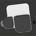 Modern Coffee Maker With Digital Display White Body Stainless Steel Container And Black Base