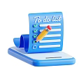 Modern Record Table Notebook Cartoon Notebook 3d model