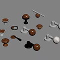 Middle ancient handle Middle ancient style handle 3d model