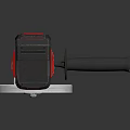 Red And Black Cordless Angle Grinder Power Tool With Handle And Disc