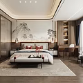 Elegant Modern Bedroom Interior Design With King Size Bed Wardrobe And Scenic Window View