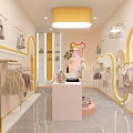 Modern Elegant Clothing Store Interior With Hanging Clothes Decorative Mirrors And Soft Lighting