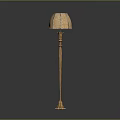 Five Classic Floor Lamps With Elegant Stands And Fabric Shades For Home Decor