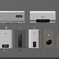Kitchen Appliances Various Midea Electric And Gas Water Heaters Wall Mounted With Control Panels