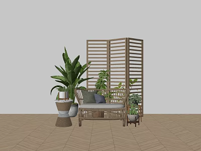 modern leisure chair 3d model