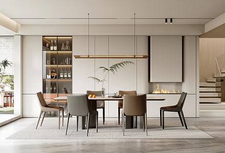 Modern Restaurant 3d model