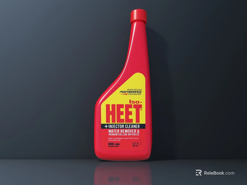 HEET Gas Line Cleaner With Premium Formula For Industrial Equipment Maintenance 3d model 